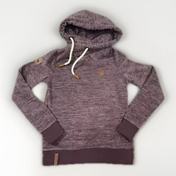 Naketano Schnizzel Dizzel Popizzel Hoodie Maroon Red Pullover Logo Medium - Picture 1 of 15